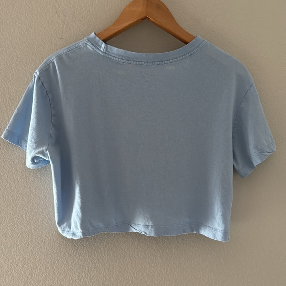 Nike Air Sky Blue‎ Crop Top Tee Size Small - Picture 5 of 5